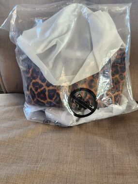 Michael Kors Carson Small Leopard Print Calf Hair Satchel